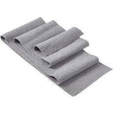 1개 폴리에스터 스트레치 니트 립 원단 의류 액세서리 100x15x0.15~0.2cm, 그레이