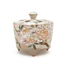 【新月集】香爐 清水燒香爐 乾山手 都櫻 香爐(2008 櫻花特集 作品), 1個