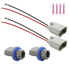 Powkos 후면 번호판 조명 소켓 하네스 키트 F81Z-13411-AA 포드 F-150 2004-2021 레인저 1998-2011 익스플로러 2006-2010과 호환 AL8Z, Powkos 후면 번호판 조명 소켓 하네스 키트 F81