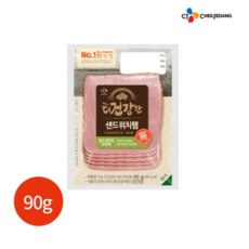 CJ 더건강한 슬라이스 샌드위치햄, 90g, 4개