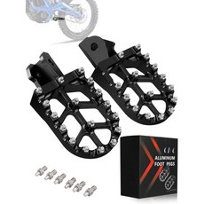 JFG 레이싱 더트 바이크 풋 페그 7075 알루미늄 CNC 페달 레스트 (Surron Light Bee X 및 S/E Ride Pro S SS SR/CRF150F CRF23, black