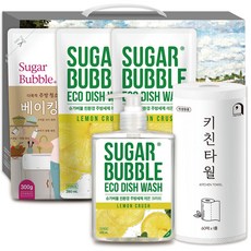 슈가버블 집들이 선물세트 96호 (주방세제 + 베이킹소다 + 키친타올), 1개