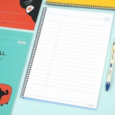 고학년 중학생 칸넓은 코넬 노트 필기 정리 노트 랜덤 OC_0206TG