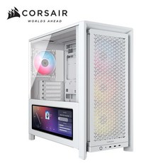 Corsair Frame 4000D 機殼含 XENEON EDGE LCD 螢幕 RS120 炫光風扇*4 (白色), 1個