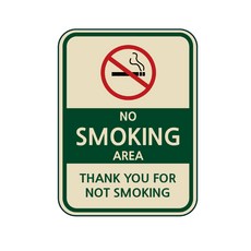 DOMINO STORY NO SMOKING 금연구역 금연 스티커 10장, 금연스티커10장