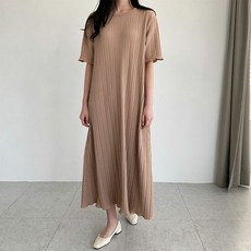 주름피스 임산부원피스 빅사이즈 플리츠 롱원피스 임부복 159622