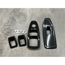 BMW 窗戶開關面板裝飾貼 碳纖維紋 四件式