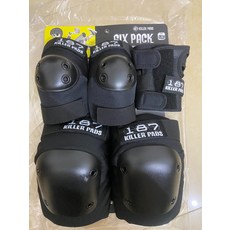 187KillerPads 護具 護膝護肘套裝 輪滑滑板 專業成人兒童 L XL碼, 如圖所示, 1個