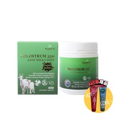 [사은품제공] 호주 헬스엔 초유 350 산양유 캔디 400정 colostrum 단백질 영양제 알지알지몰, 상품수량, 1개