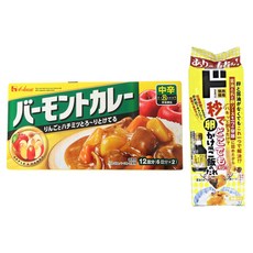 House 버몬트 카레 중간 매운 맛 + donki 순식간에 어디서나 TKG!? 타마고카케고항 소스, 374g, 1세트