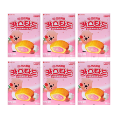 롯데 잔망루피 카스타드 스트로베리&요거트, 6개, 378g