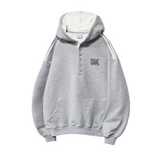 OCELOT D07 스냅 다운 트랙 플로우 배색 후드티 멜란지 278579