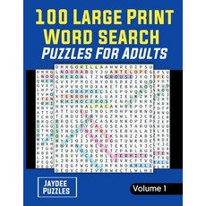 (영문도서) 100 Large Print Word Search Puzzles for Adults: Themed Puzzles for Adults Seniors and all Pu... Paperback, Independently Published, English, 9798713459581