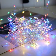 크리스마스 웨딩 파티 새해 장식에 대 한 원격 제어와 1.536M USB LED 폭죽 문자열 조명, 03 Color, 02 1.5m-50led