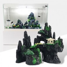 산 어항 장식 돌 은신처 구피 열대어 꾸미기(특가), 1개