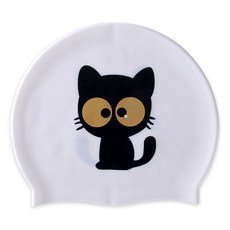 泳帽成人男女長髮兒童印花可愛時尚硅膠防水舒適不勒頭游泳裝備, 印花泳帽01, 1個