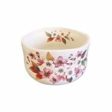 에얼넷(Ale-net) 말차 그릇 9.3_H6.5cm 분히키 사쿠라 야점 말차 그릇 다도 다도 도구 말차 찻그릇 도자기 미노야키 일본산