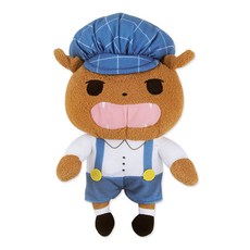 엉덩이탐정 브라운 봉제인형(22cm) 애착인형, 1개