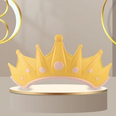 어린이 방수 샴푸 조절 보호 베이비 크라운 만화 유아 실드 귀 목욕 헤어 바이저 크기 샤, 회색