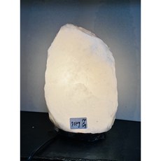 白 鹽燈 7.0kg 實拍 喜馬拉雅山 白玉鹽燈 穩坐山型 命理師指定招財黃光 吸金能量加倍, 搭配一般開關電線