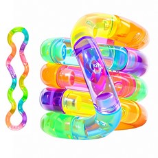 디심플 스트레스 해소 장난감 트위스트 키덜트 피젯 토이, 1개, 레인보우
