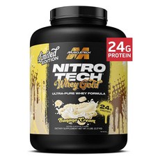 Nitro Tech Whey Gold 香蕉奶油, 1罐, 2.27kg