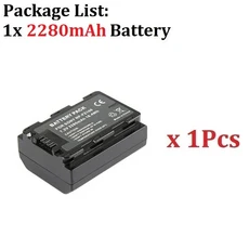 소니 A6600 A7m3 A9 카메라용 2280mAh NP-FZ100 배터리