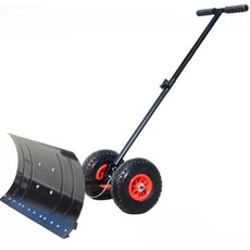 바퀴달린 눈삽 제설기 넉가래 밀대 제설 트럼펫 싱글로드, 1개