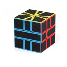 MoYu Meilong Square-1 MoFangJiaoShi SQ1 3X3X3 스피드 매직 큐브 퍼즐 교육 장난감 키즈 SQ-1Game Square, 01 Carbon Fibre