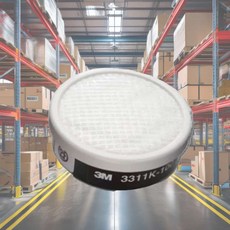 3M 3200 방독마스크용 정화통 3311K-100 페인트 화학공장 방진 분진흡입방지 페인팅 방독면