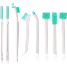 청소용 작은 스크럽 브러시 트랙 착즙기 토스터기용 틈새 청소 도구 세트 타일 그라우터 해산물 주방 가전제품용 용품 세부 사항, A-COMB-8S