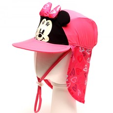 미니 플랩캡 2종 모음 유아 아동 수영모자 물놀이모자 자외선차단 여아수영모자 디즈니 플랩캡