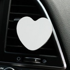 차량용 송풍구 부착 하트 모양 맞춤 제작 사진 인쇄 장식 소품 인테리어 선물, 상세페이지 참조, 1개