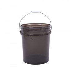 플라스틱버킷 페인트양동이 벌크통 25L 물통 밀봉 레드, 20L 투명 블랙+3원 원형, 20L