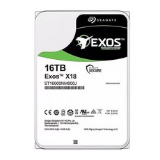 Seagate Exos X18 ST16000NM000J 16TB 7200RPM 256MB 6Gbs 3.5 SATA HDD 하드 드라이브용