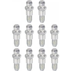 uxcell 스틸 스트레이트 그리스 피팅 M6 x 1mm 스레드 유압 액세서리 10개