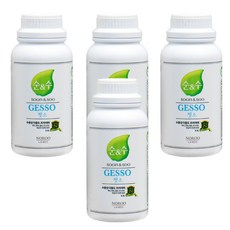 노루페인트 친환경 순앤수 젯소 0.5L, 백색 무광, 500ml, 4개