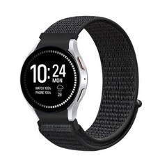 티엑스엘엑스 갤럭시워치 스포츠 루프 스트랩 찍찍이 벨크로 밴드, 올블랙, 1개 올블랙, 1개