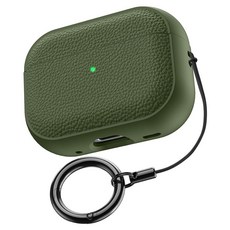 에어팟 프로3 케이스 적용 아이폰 프로3 3세대 가죽 이어폰 케이스, 초록색, AirPods Pro3