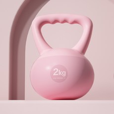 AIMESHI 軟質壺鈴 2kg, 基礎款少女粉2kg兒童老人下單送健身手套, 1個, 2g