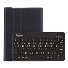 Powerway iPad (A16) /10代平板專用藍牙鍵盤皮套 注音倉頡, 尊貴黑(黑色鍵盤), PLK109C, 白軸