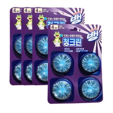 이지오프뱅 청크린 드롭형 4P 4개 변기세정제, 40g