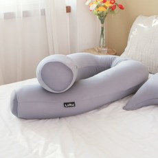 LINU LINU蜂蜜栗子身體枕 U型, 灰色