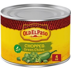 Old El Paso 올드엘파소 마일드 초프드 그린칠리, 6개, 113g