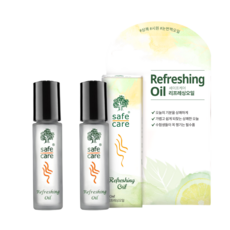 세이프케어 리프레싱 롤러 오일, 10ml, 2개