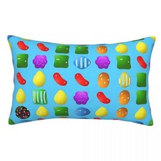 캔디 사가 직사각형 베개 커버 쿠션 장식용 침실 침대 홈 컴포트, 1. As show