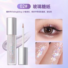 gecomo 流光絢色眼影液, 1個, 02# 玻璃糖紙:如圖