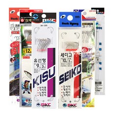 낚시방 가자미.도다리.보리멸 묶음채비/편대 묶음바늘/편대채비, 1개, 1개입