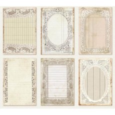 포토 프레임 인테리어 액자 다이어리 해외 디자인 종이 레이스 패턴 꽃무늬 사진 문구 배경지 재료 메모패드 대형 콜라주 30장 빈티지 복고풍 앤티크, 3. 얇은 안개가 일어나다