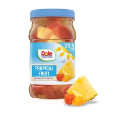 돌 트로피컬 과일 100% 과일 주스 파인애플 & 파파야 포 Dole Tropical Fruit in 100% Fruit Juice with Pineapple & Papaya 2, 열대 과일, 667g